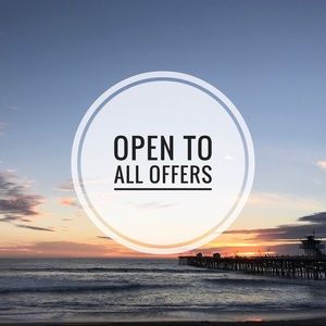 All offers are welcome! Price is ALWAYS negotiable